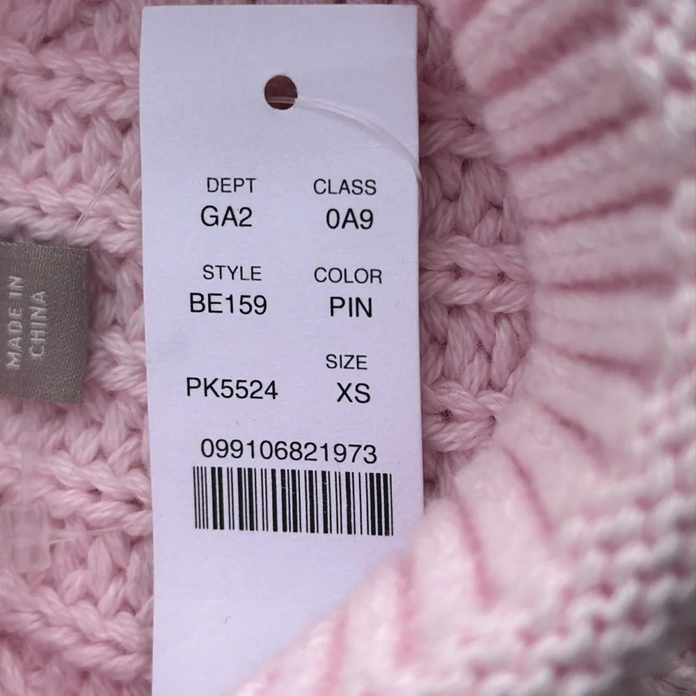 NWT J. Crew bubblegum pink cozy relaxed fit sweater size XS